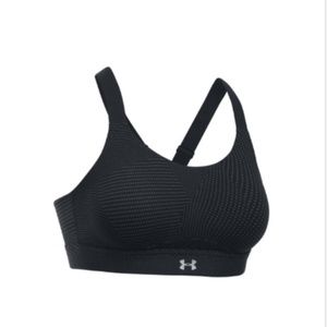 NWOT! Under Armour Eclipse High Impact Printed Black Sports Bra 36B 1293738–002